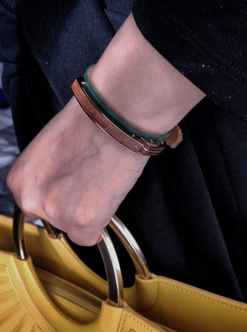 Designer Leather bracelet